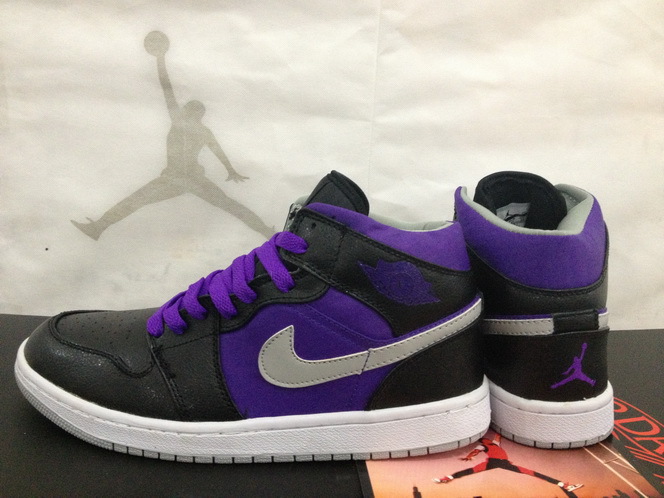 Air Jordan 1 Men Shoes Black/Indigo Online